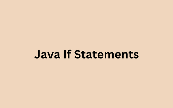 Java If Statements