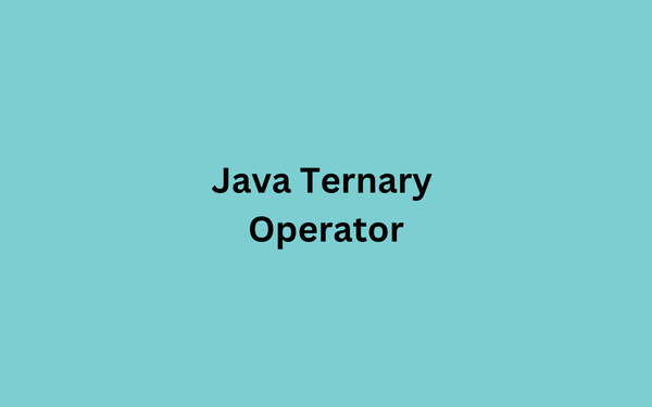 Java Ternary Operator